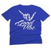 0153. Good Vibe Society Bones Hand Shaka Cool Vintage Graphic for Men T Shirt (Royal 2X-Large) view 3