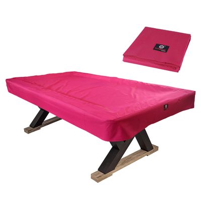 7/8/9FT Heavy Duty 600D Polyester Canvas Billiard Pool Table Cover(7 Colors Available) (Wine Red, 7-Foot)