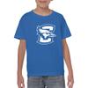 YS02 - Creighton Bluejays Primary Logo Youth T-Shirt - Large - Royal view 4