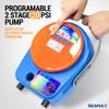 SEAMAX SUP Electric Air Pump for Inflatable Paddle Board & Boat, High Speed Double Stage for Inflation and Deflation, Max 20 PSI and Additional 5 Valve Fittings Included view 3