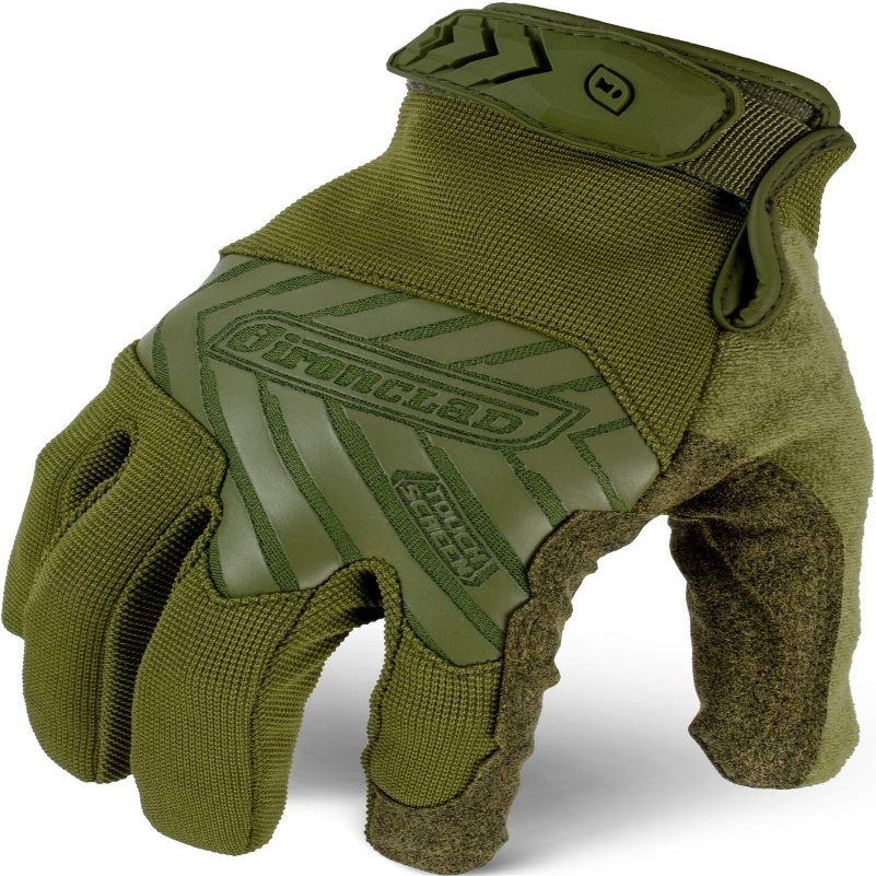IRONCLAD Command Tactical Pro, Touch Screen Gloves Conductive Palm and Fingers, All-Purpose, Multi-Colors, Performance Fit, Machine Washable, Sized S, M, L, XL, XXL (1 Pair) (X-Large, OD Green)