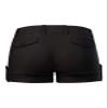 Design by Olivia Women's Body Enhancing Comfort Modern City Cuffed Short with Pockets Black L view 4