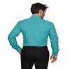 J. LOVNY Men's Premium Fabric Solid Color Slim Fit Dress Shirts S-2XL Turquoise view 2