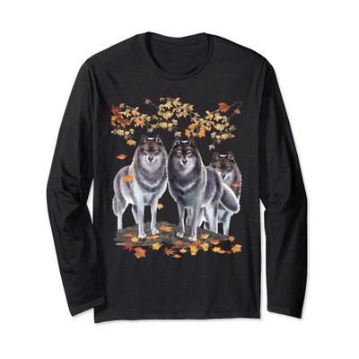 BHymer:Wolves In Fall: Long Sleeve T-Shirt