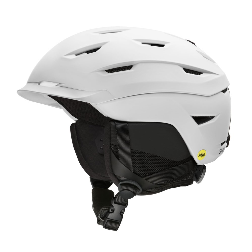 Smith Level Helmet for Men  Adult Snowsports Helmet with MIPS Technology + Zonal Koroyd Coverage  Lightweight Protection for Skiing & Snowboarding  Matte White, Small