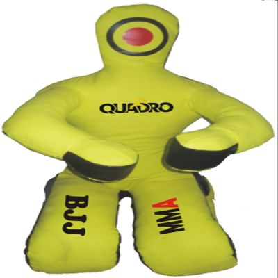 SRHides-MMA Jiu Jitsu Martial Arts Training Kick Boxing Yellow Sitting Position Punching Bag - 70 inches