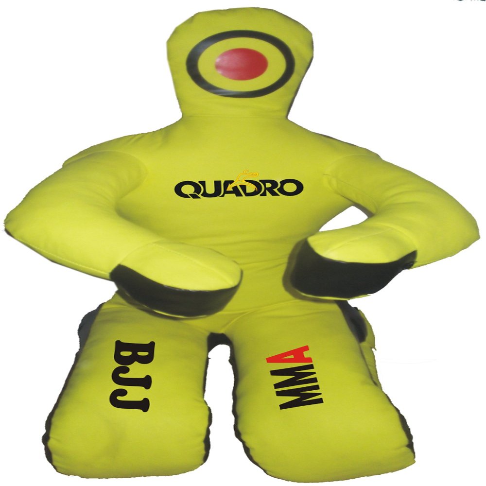 SRHides-MMA Jiu Jitsu Martial Arts Training Kick Boxing Yellow Sitting Position Punching Bag - 70 inches