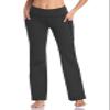 HISKYWIN Side Pockets Yoga Pants 4 Way Stretch Tummy Control Workout Running Pants, Long Bootleg Flare Pants HF201-Charcoal-M view 2