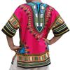 RaanPahMuang Traditional African Dashiki Shirt in Light Thin Grade Batik Cotton, 4X-Large, Pink view 2