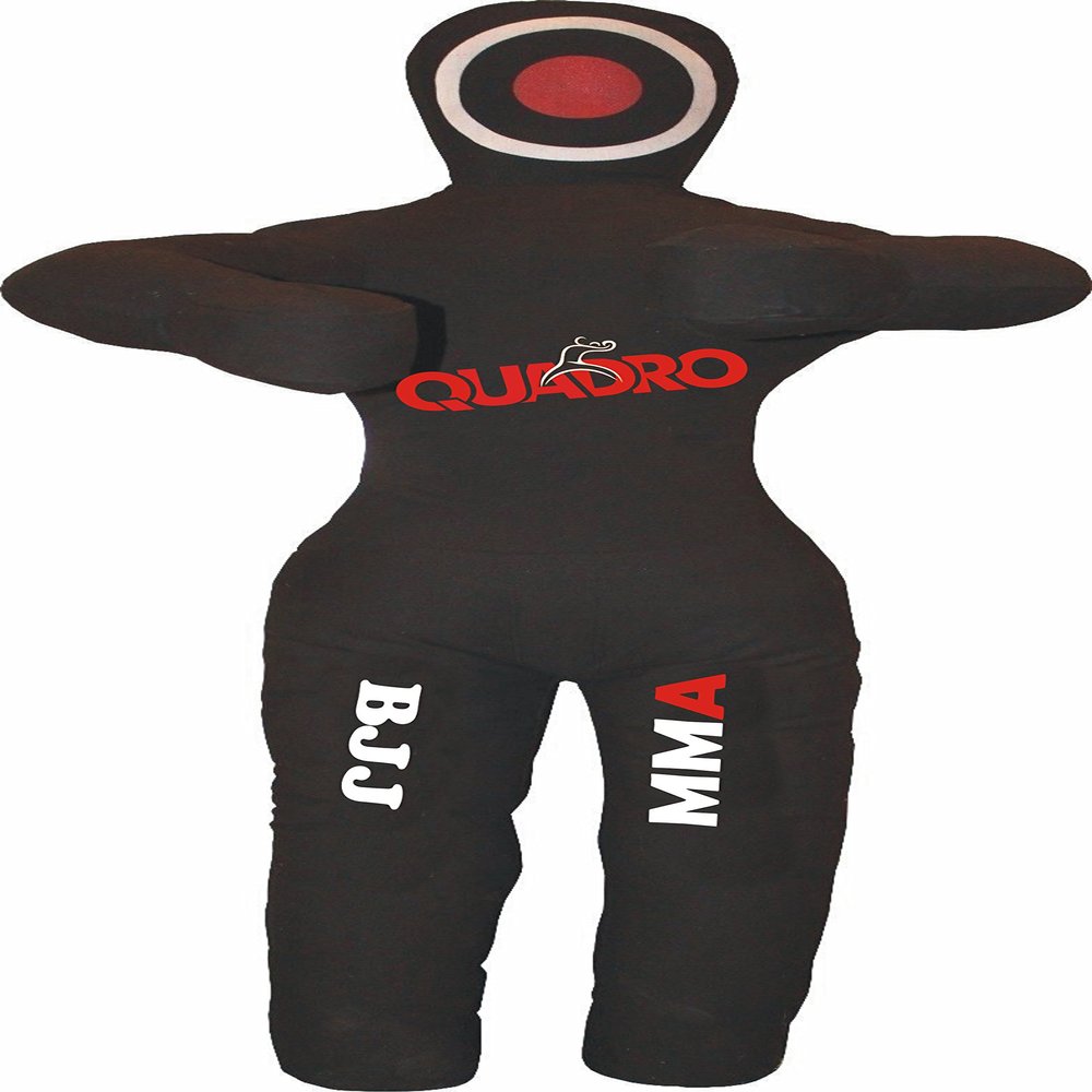 SRHides-MMA Standing Position Grappling Dummy Jiu Jitsu Punching Bag Black - 59 inches