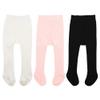 Zando Baby Girl Tights Toddler Leggings Newborn Winter Essentials Soft Cotton Pants for Kids Thermal Stockings Warm Pantyhose for Daily Outfits Baby Tights 6-12 Months 3 Pack White Black Pink view 1