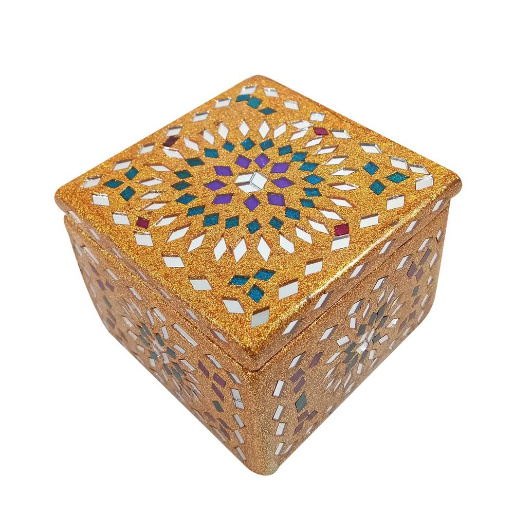 India Meets India Handicraft Jewelry Organizer Box, Jewelry Box, Women Storage Organizer, Best Gifting Made by Awarded Indian Artisan