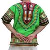 RaanPahMuang Traditional African Dashiki Shirt in Light Thin Grade Batik Cotton, 4X-Large, Light Green view 2