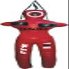SRHides-MMA Martial Arts Grappling Dummy Red Jiu Jitsu Punching Bag with Hanging Strap - 70 inches view 1