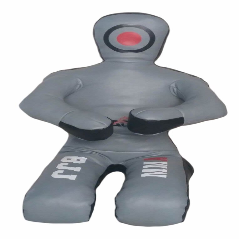SRHides-MMA Jiu Jitsu Martial Arts Training Kick Boxing Sitting Position Punching Bag Gray - 59 inches