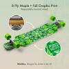 Mindless Sanke Ill Green | 39 Drop Through Longboard 8 Ply Maple Low Centre of Gravity W 7 DT Trucks for Greater Stability | 70mm 80A Soft Wheels Fast Responsive | Downhill Style City Cruiser view 3