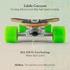 Mindless Sanke Ill Green | 39 Drop Through Longboard 8 Ply Maple Low Centre of Gravity W 7 DT Trucks for Greater Stability | 70mm 80A Soft Wheels Fast Responsive | Downhill Style City Cruiser view 4