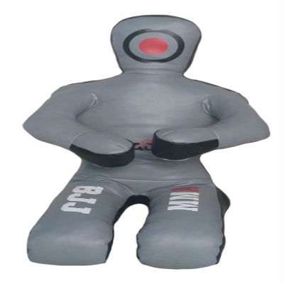 SRHides-MMA Jiu Jitsu Martial Arts Training Kick Boxing Sitting Position Punching Bag Gray - 70 inches