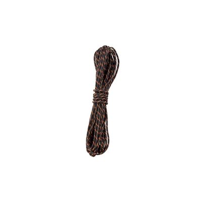 YakAttack 550 Paracord with Reflective Tracer 35 ft | Black/Orange Nylon Rope for Anchor Trolleys, Camping, Survival | High Visibility Cord | Made in USA