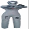 SRHides MMA Martial Arts Grappling Dummy Jiu Jitsu Standing Position Punching Bag Gray - 70 inches view 1