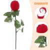 Amosfun 10pcs Rose Ring Box for Proposal, Red Flower Bouquet Engagement Ring Boxes with Velvet Insert for Wedding, Valentine, Anniversary view 4