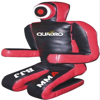 SRHides-MMA Martial Arts Grappling Dummy Black/Red Jiu Jitsu Punching Bag - 70 inches
