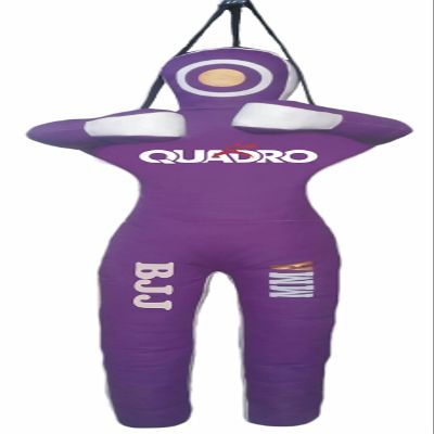 SRHides-MMA Martial Arts Grappling Dummy Jiu Jitsu Punching Bag Purple with Hanging Strap - 59 inches