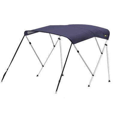 Oceansouth 3 Bow Bimini Top 6ft Length. Bows Frame Sun Shade Boat Waterproof Cover Boot Storage Strap Giant Bow Large Big Fishing (Blue, 67"-72")