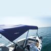 Oceansouth 3 Bow Bimini Top 6ft Length. Bows Frame Sun Shade Boat Waterproof Cover Boot Storage Strap Giant Bow Large Big Fishing (Blue, 67"-72") view 3