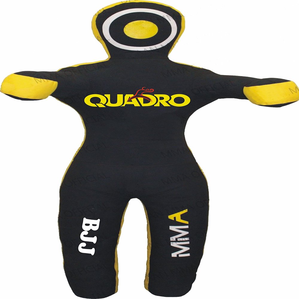 SRHides Jiu Jitsu MMA Standing Position Grappling Dummy Kick Boxing Punching Bag Black - 59 inches