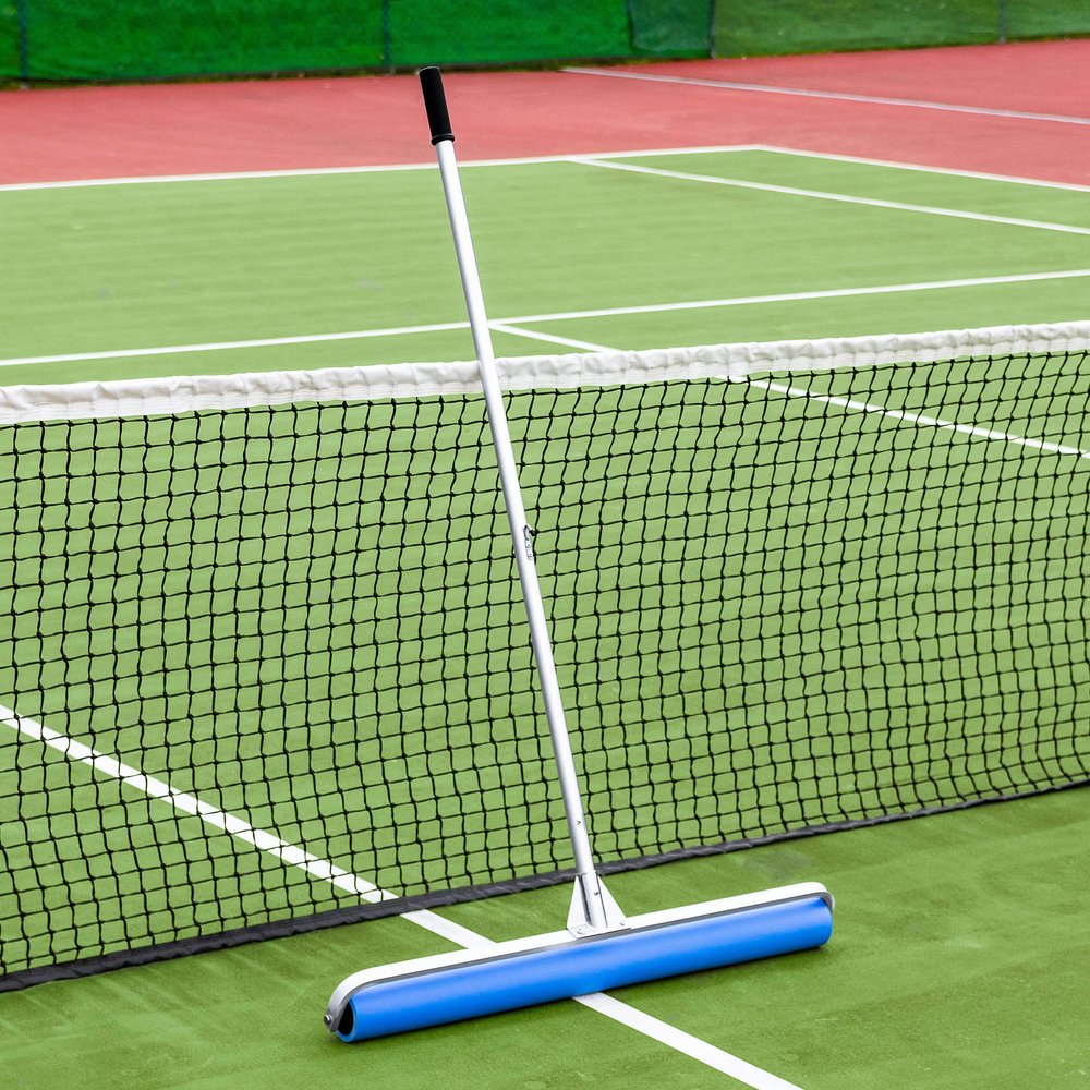 Vermont Rol-Dri Tennis Court Roller Squeegee - Blue PVA & PU Foam Tennis Squeegee | Lightweight with Exceptional Court Coverage | 36in Sweep Tennis Brush | Quick Clearing