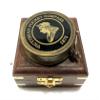 Antique Nautical Victorian Pocket Compass 3" Brass Navigation Pocket Compass with Wooden Box view 1