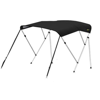 Oceansouth 3 Bow Bimini Top 6ft Length. Bows Frame Sun Shade Boat Waterproof Cover Boot Storage Strap Giant Bow Large Big Fishing (Black, 67"-72")