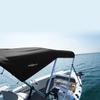 Oceansouth 3 Bow Bimini Top 6ft Length. Bows Frame Sun Shade Boat Waterproof Cover Boot Storage Strap Giant Bow Large Big Fishing (Black, 67"-72") view 3