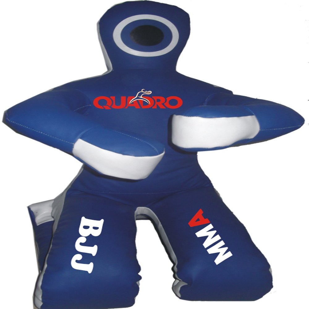 SRHides-MMA Jiu Jitsu Martial Arts Training Kick Boxing Sitting Position Punching Bag Blue - 70 inches