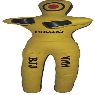 SRHides-MMA Martial Arts Grappling Dummy Jiu Jitsu Standing Position Punching Bag Yellow - 70 inches