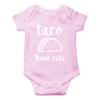 AW Fashions Taco 'Bout Cute Bodysuit Cute Newborn Girl Outfits Baby Announcement Coming Home Outfit Boy (12 Months, Pink) view 1