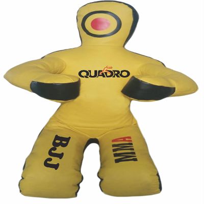 SRHides-MMA Jiu Jitsu Martial Arts Training Kick Boxing Sitting Position Punching Bag Yellow - 48 inches