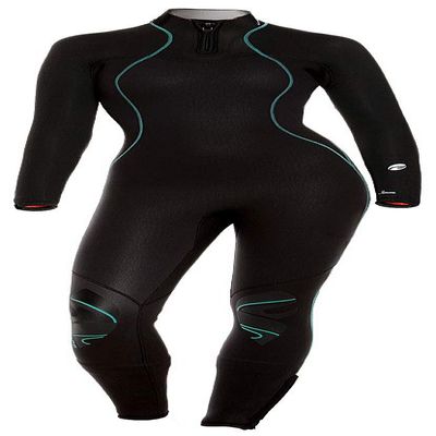 BARE 3/2MM Women's Nixie Ultra Full Wetsuit | Great for Scuba Diving | Comfortable Full Stretch Neoprene | Long Sleeve | Unique Omnired Material Woven into Fabric for Added Warmth | Black 04