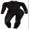 BARE 3/2MM Women's Nixie Ultra Full Wetsuit | Great for Scuba Diving | Comfortable Full Stretch Neoprene | Long Sleeve | Unique Omnired Material Woven into Fabric for Added Warmth | Black 04 view 1