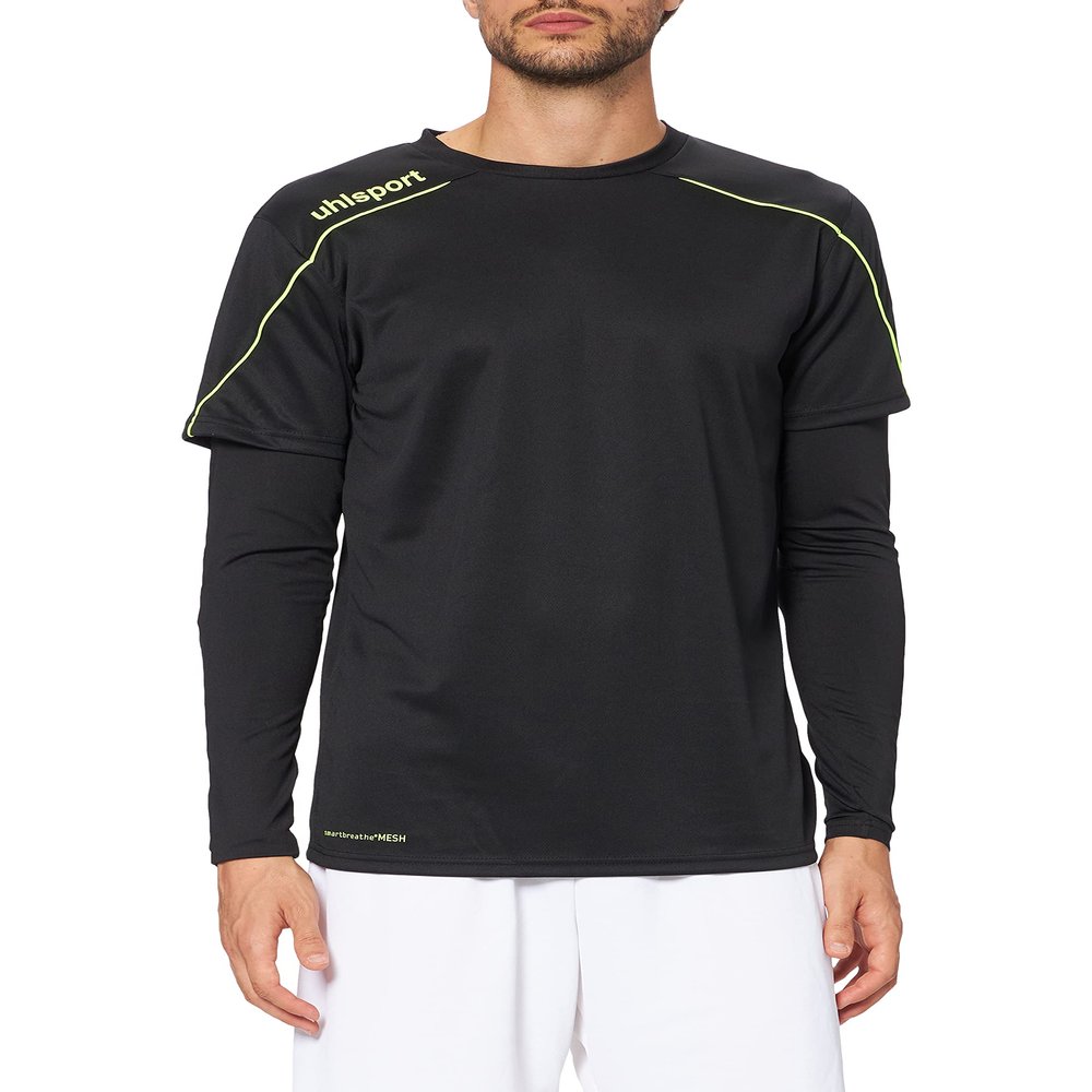 uhlsport Stream 22 Goalkeeper Shirt Junior Size 128 Black/Fluo Yellow