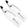 Hammerhead Spearguns Kaudal Fins, Complete Pair, White/White, Large (10-11) view 1