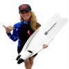 Hammerhead Spearguns Kaudal Fins, Complete Pair, White/White, Large (10-11) view 2