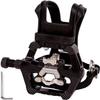 YBEKI Pro-Grade SPD Spin Bike Pedals and Straps/Toe Clip for Indoor Exercise Cycling & Spin Peloton/Schwinn/Sunny/Bikes Compatible, 9/16" Axle with Sealed Bearings + 12-Month Warranty view 1