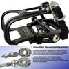 YBEKI Pro-Grade SPD Spin Bike Pedals and Straps/Toe Clip for Indoor Exercise Cycling & Spin Peloton/Schwinn/Sunny/Bikes Compatible, 9/16" Axle with Sealed Bearings + 12-Month Warranty view 4