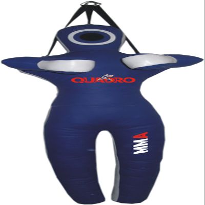 SRHides-MMA Martial Arts Grappling Dummy Jiu Jitsu Punching Bag Blue with Hanging Strap - 59 inches