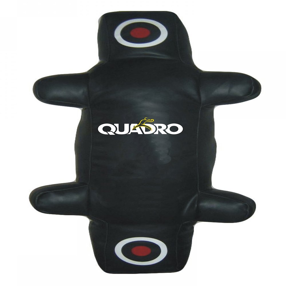SRHides-MMA Grappling Dummy Jiu Jitsu Four Arms Style Punching Bag Black - 50 inches