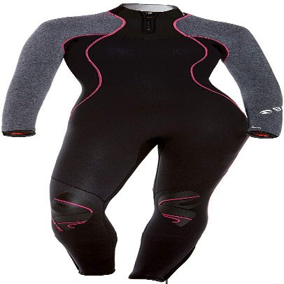 BARE 3/2MM Women's Nixie Ultra Full Wetsuit | Great for Scuba Diving | Comfortable Full Stretch Neoprene | Long Sleeve | Unique Omnired Material Woven into Fabric for Added Warmth | Grey Healther 02