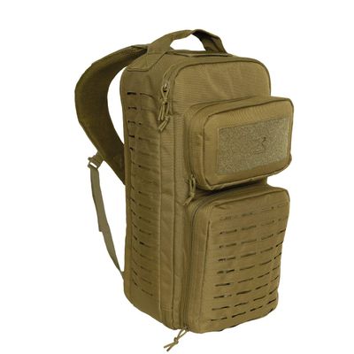 Rothco Tactical Single Sling Backpack With Laser Cut MOLLE (Coyote Brown)