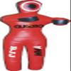 SRHides-MMA Martial Arts Standing Position Grappling Dummy Red Jiu Jitsu Punching Bag Red - 59 inches view 1